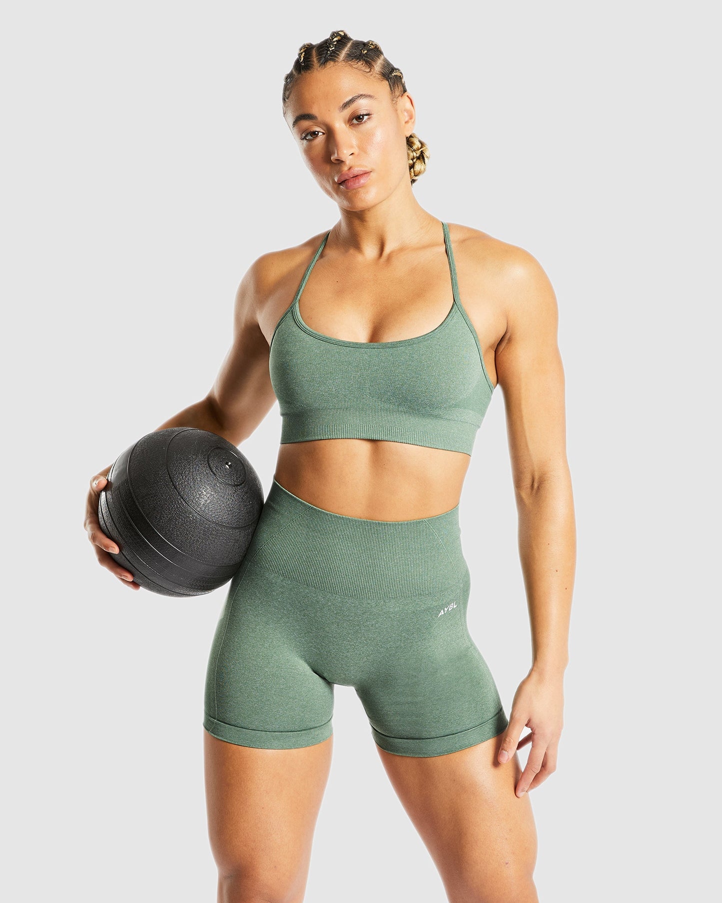 Empower Seamless Sports Set of 2 - Olive Marl