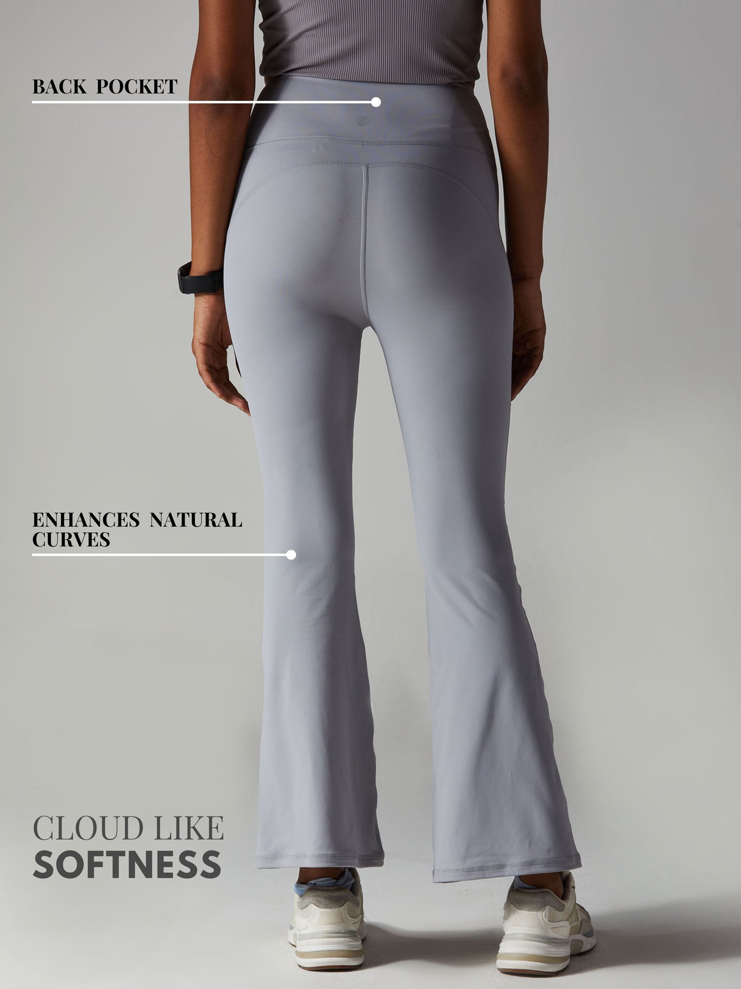 Grey All-in Bootcut Leggings